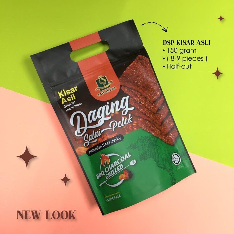 Halal Daging Salai Pelek/Malaysian Beef Jerky (Ready Stock) Shopee