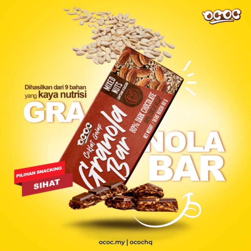 Granola bar OCOCDR RIZAL [Ready stock] Shopee Malaysia