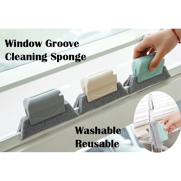 Window Groove Cleaning Sponge Gap Slot Door Track Dust Removal Cleaning ...