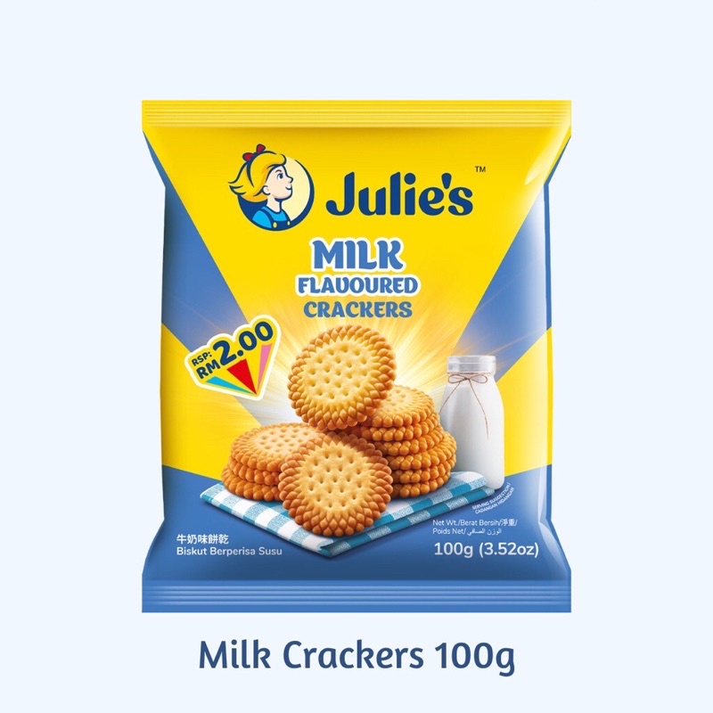 Ready Stock Julies Cheese Crackers 110g Julies Milk Flavoured Crackers 140g Milk Stick 0868