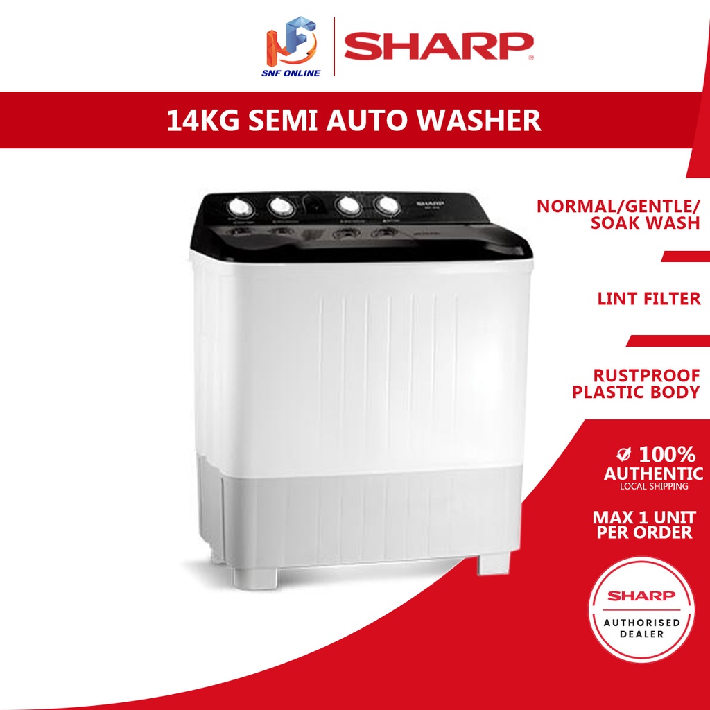 Sharp Semi Auto Washing Machine Washer (14 kg) EST1416 | Shopee Malaysia