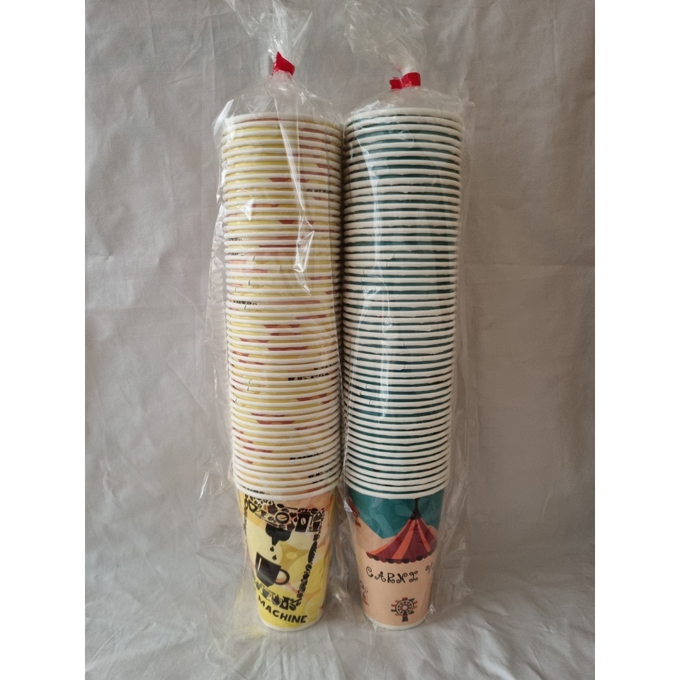 12 Oz Paper Cups With White Style Only The Glass Not Including The Lid ...