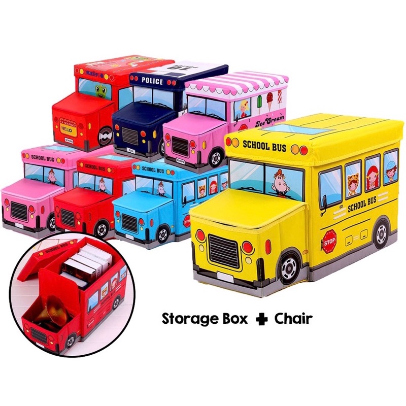 🐳Kids Vehicle Toy Storage Box Foldable Toy Storage Car Organizer Box
