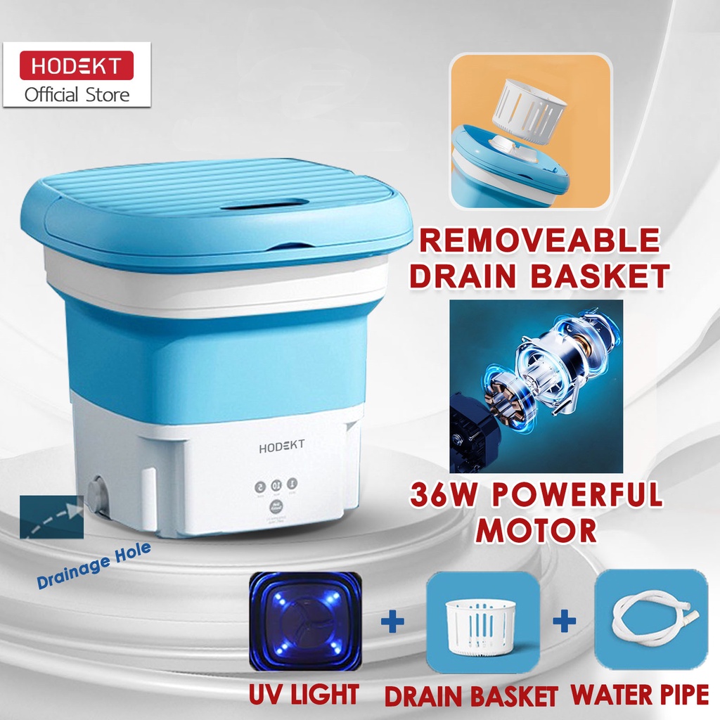 8L Small Folding Washing Machine Can Be Dehydrated Portable