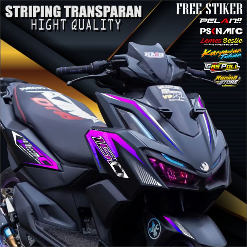 Striping VARIO 160 (Unit) Transparent vario 160 Sticker In Color ...