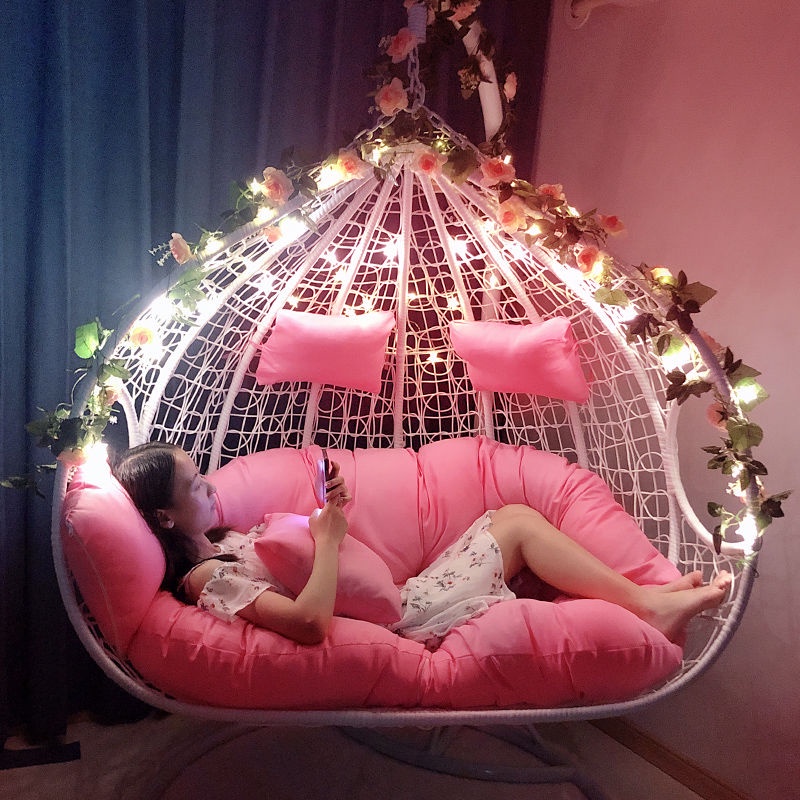 Glider Rattan Chair Swing Hammock Rocking Chair Indoor Single Double ...