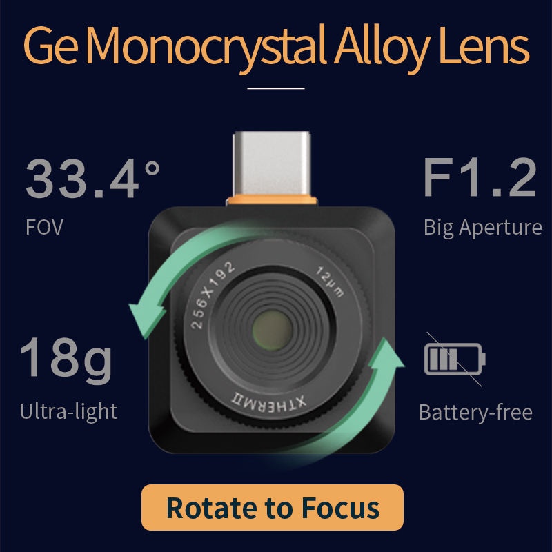 InfiRay T2S+ Thermal Imager Mobile Phone Camera Infrared Thermometer