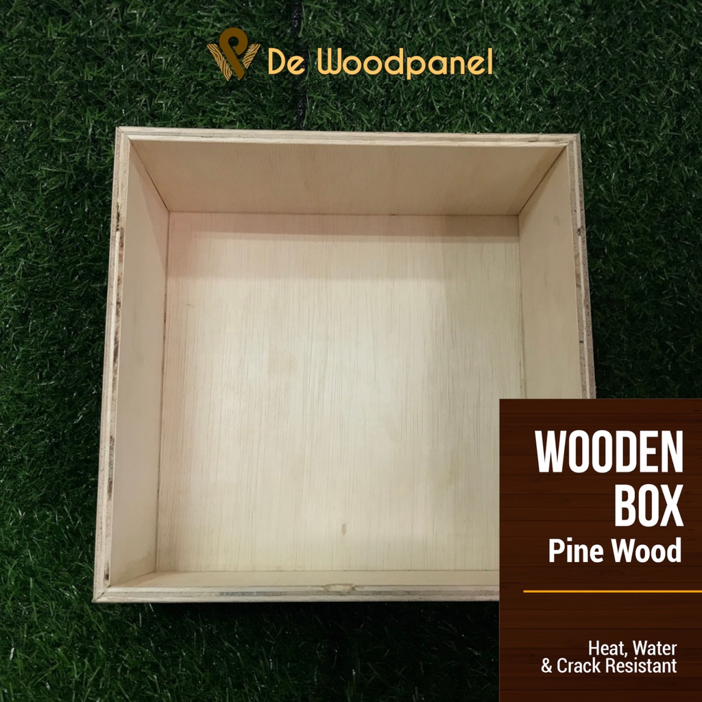 Wooden Storage Box 25cm*25cm ( Pine Wood ) | Shopee Malaysia