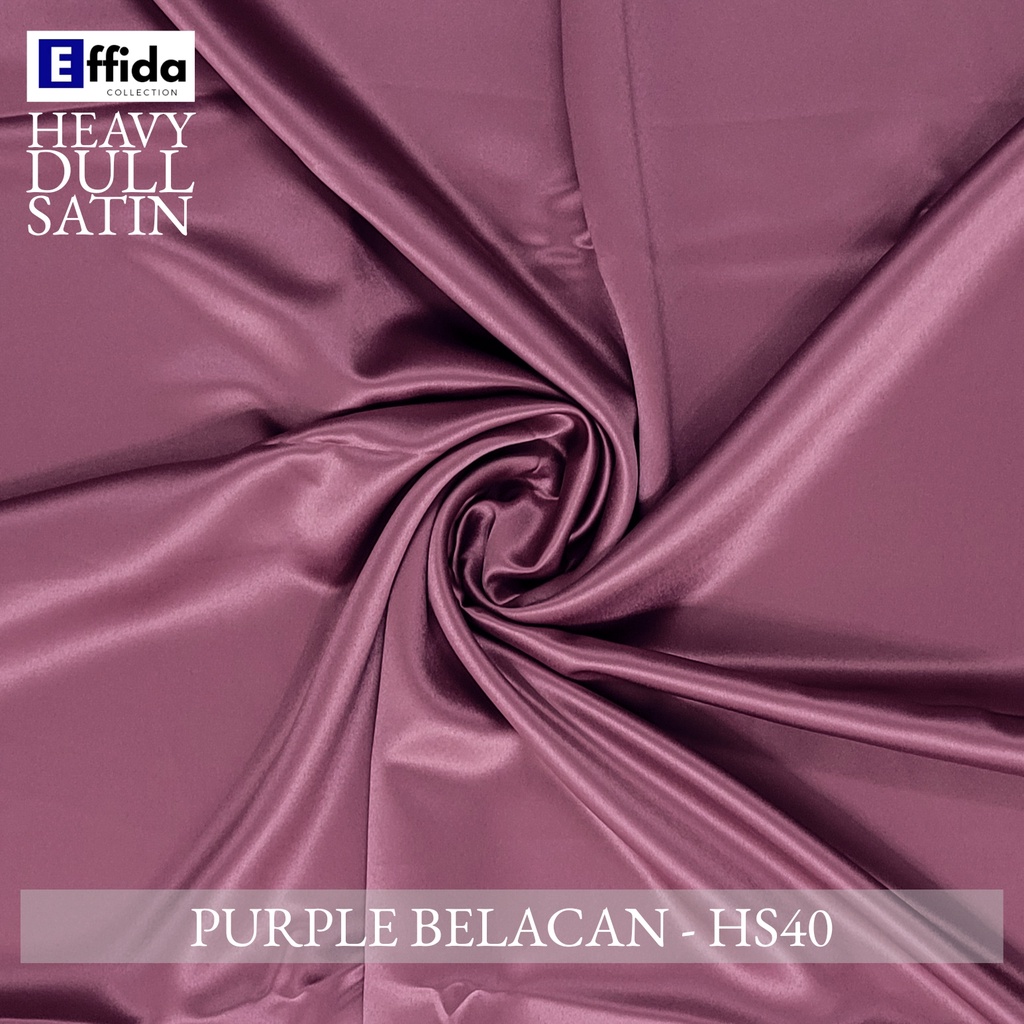 Kain Pasang Premium Heavy Dull Satin Warna Purple Harga Dari 2 Meter