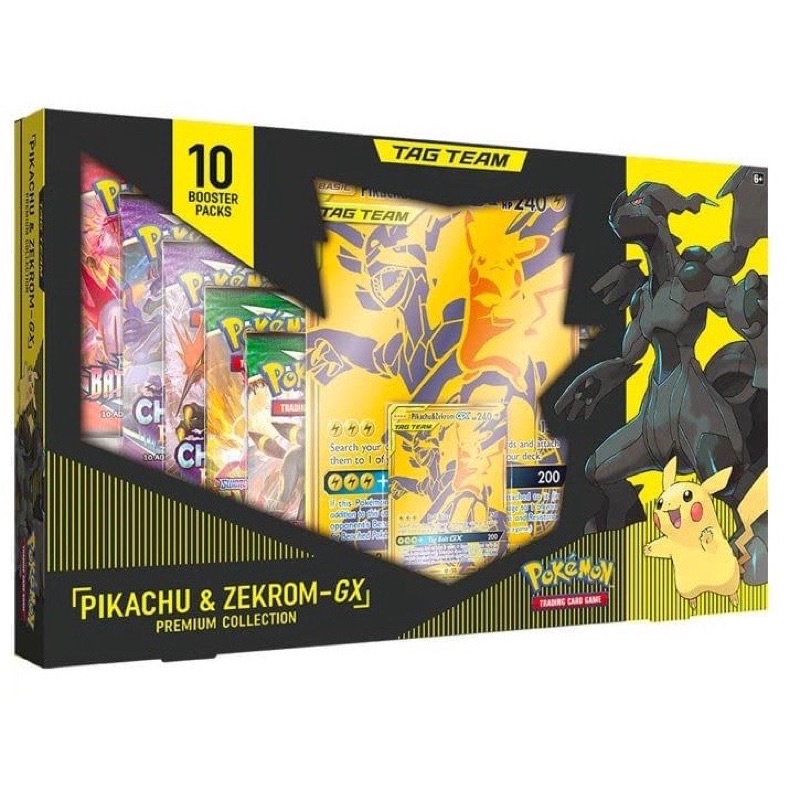 Pokémon Card Game Gold Tag Team GX Premium Collection Pikachu& Zekrom ...