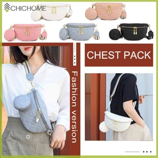 Stylish Plaid PU Leather Chain Waist Bags For Women Elegant Waist Pack  Female Fanny Pack Wide Strap Crossbody Chest Bag 2022 - AliExpress