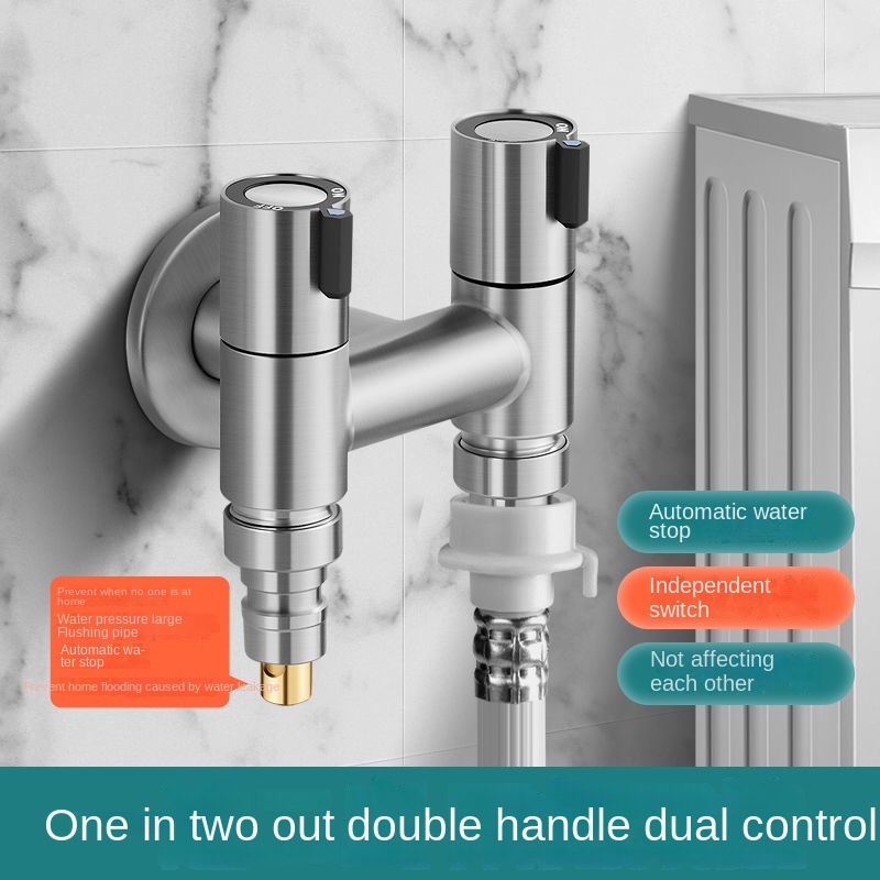 water jet hose connector 304 stainless steel threeway angle valve one