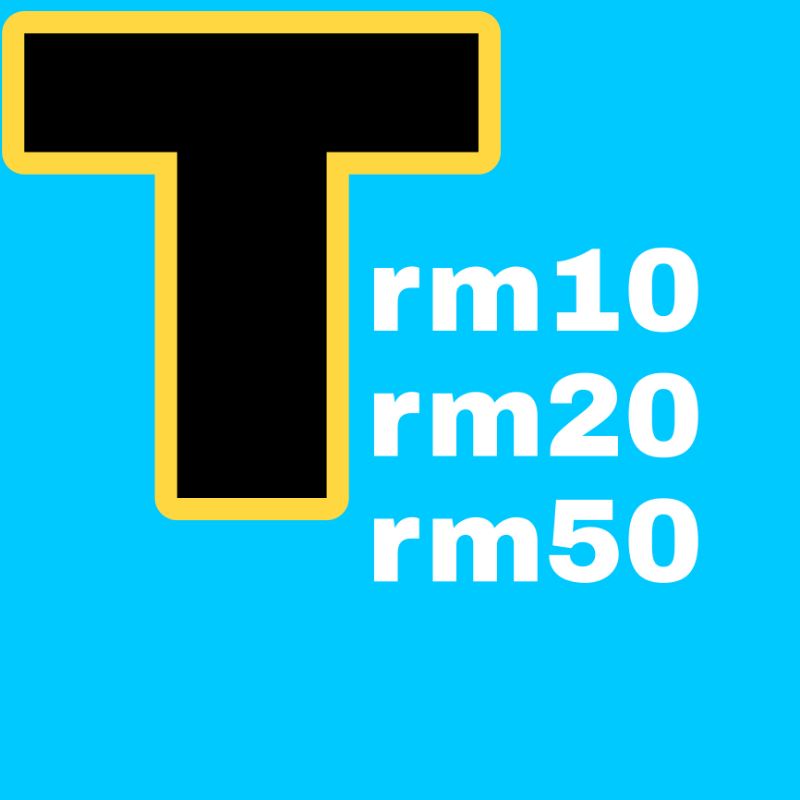 Tambah nilai Topup rm10 rm20 rm50 | Shopee Malaysia