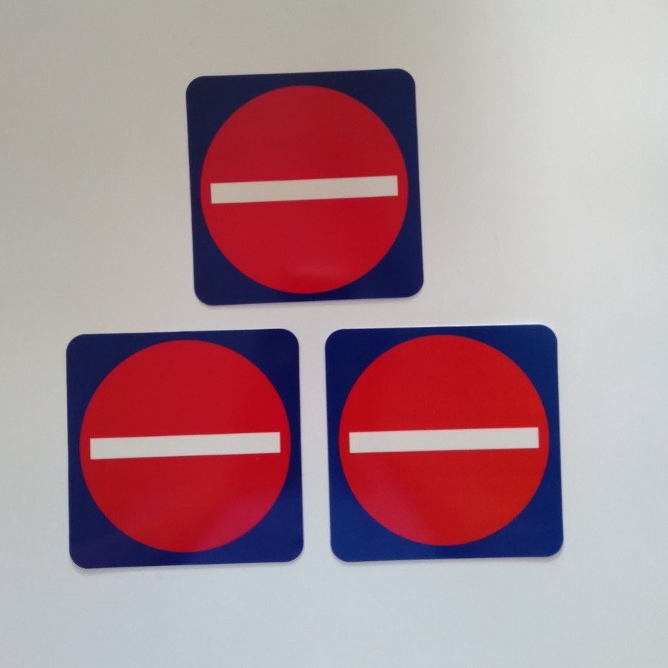 Signage Sign - Forbidden Sign (13cm x 13cm) | Shopee Malaysia