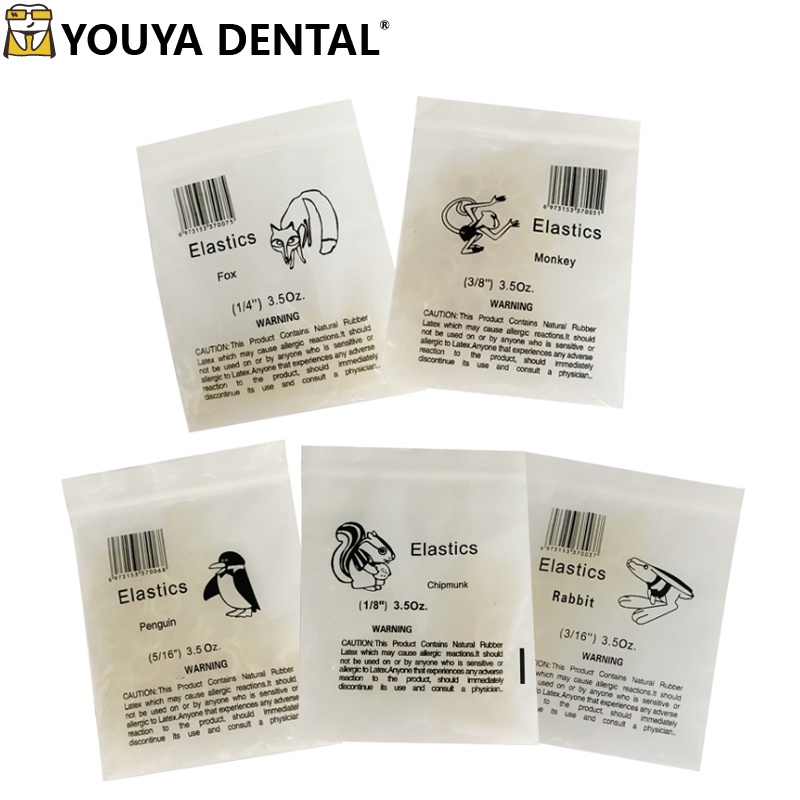 100pcs/bag Dental Orthodontic Rubber Bands Ortho Elastics Latex Braces