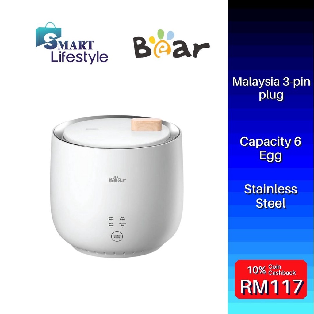 Bear Electric Egg Boiler BEBW06 Multifunction Egg Cooker Steamer Shopee Malaysia
