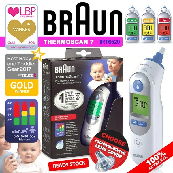 Braun ThermoScan 7 IRT6520 Baby Adult Professional Digital Ear