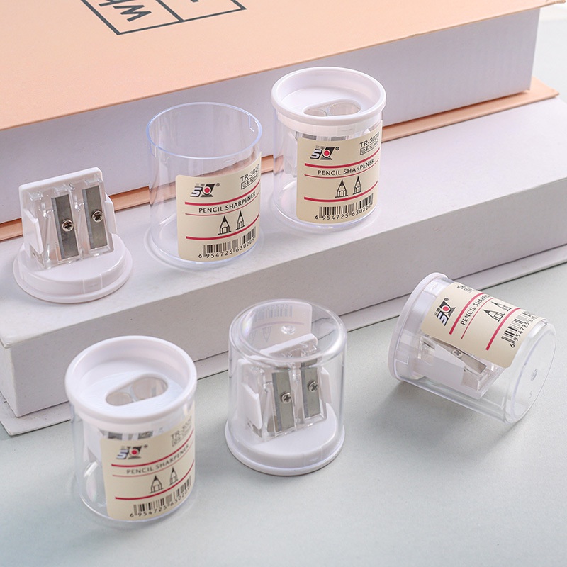 MUJI Style Double Hole Pencil Sharpener School Supplies Stationary