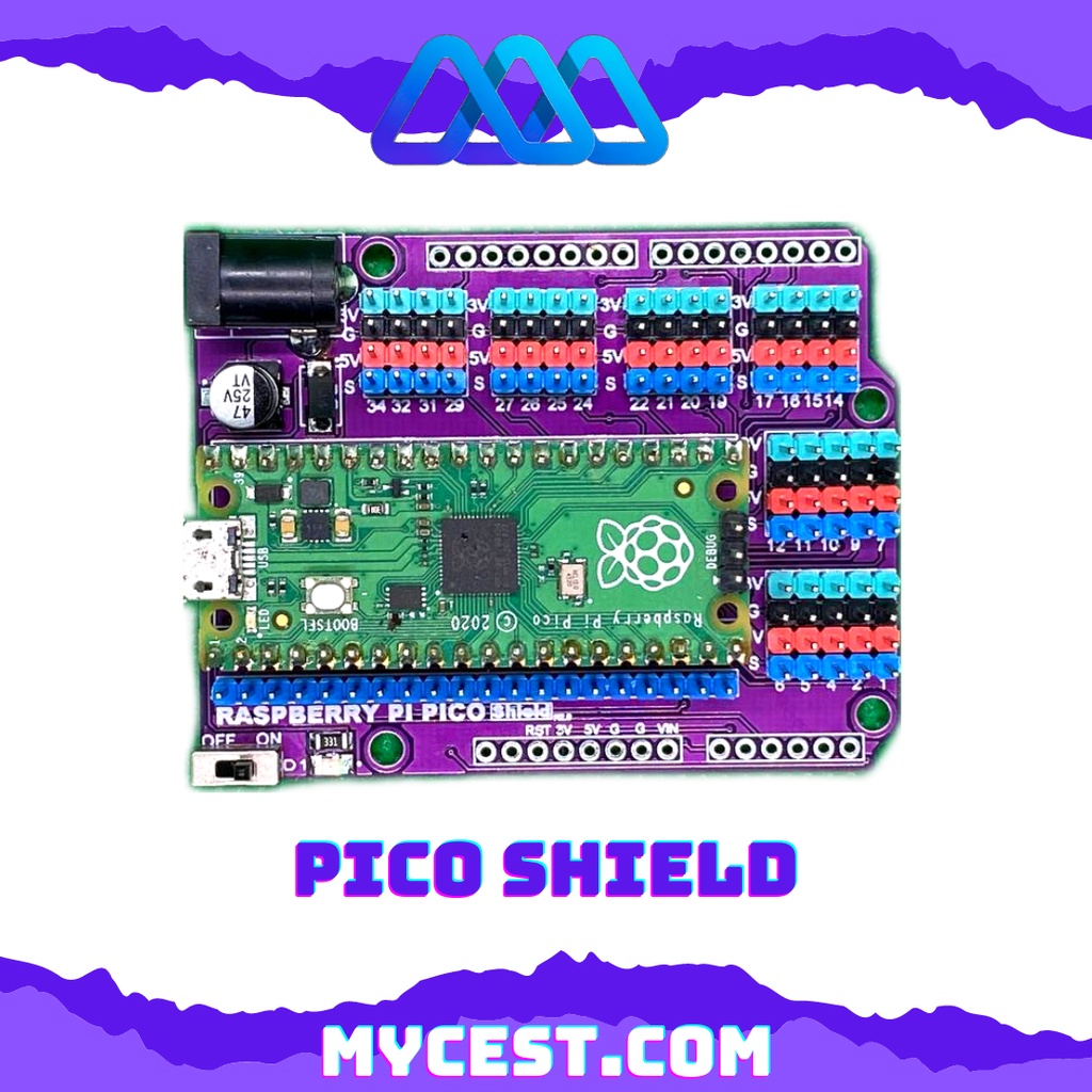 Raspberry Pi Pico Shield MyCEST | Shopee Malaysia