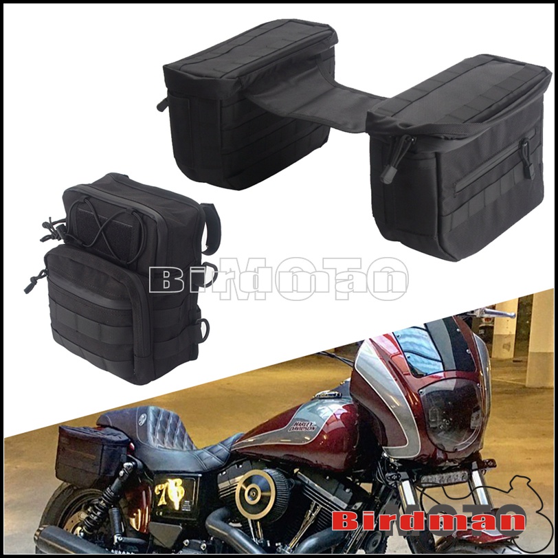 Motorcycle Club Style Essential Saddlebag Escape Bags & Thug Style T