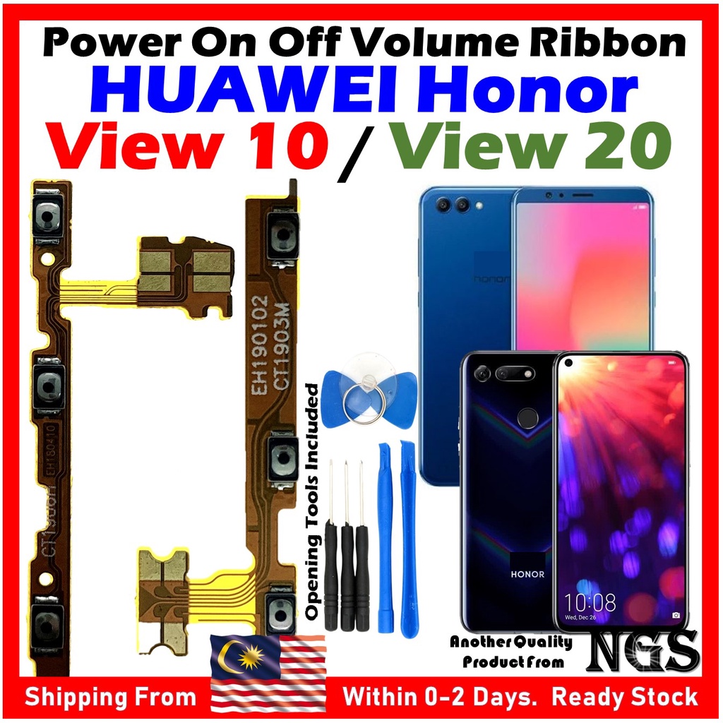 Orl Ngs Brand Power On Off Volume Flex Cable Ribbon For Huawei Honor View 10 Honor View 20 3781