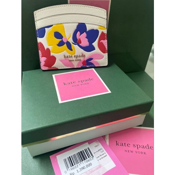 Kate Spade Cardholder Floral Print Shopee Malaysia 8702