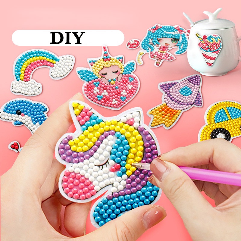 Kids Toys Diy Diamond Sticker Bead Painting Kit Kids Art And Craft 