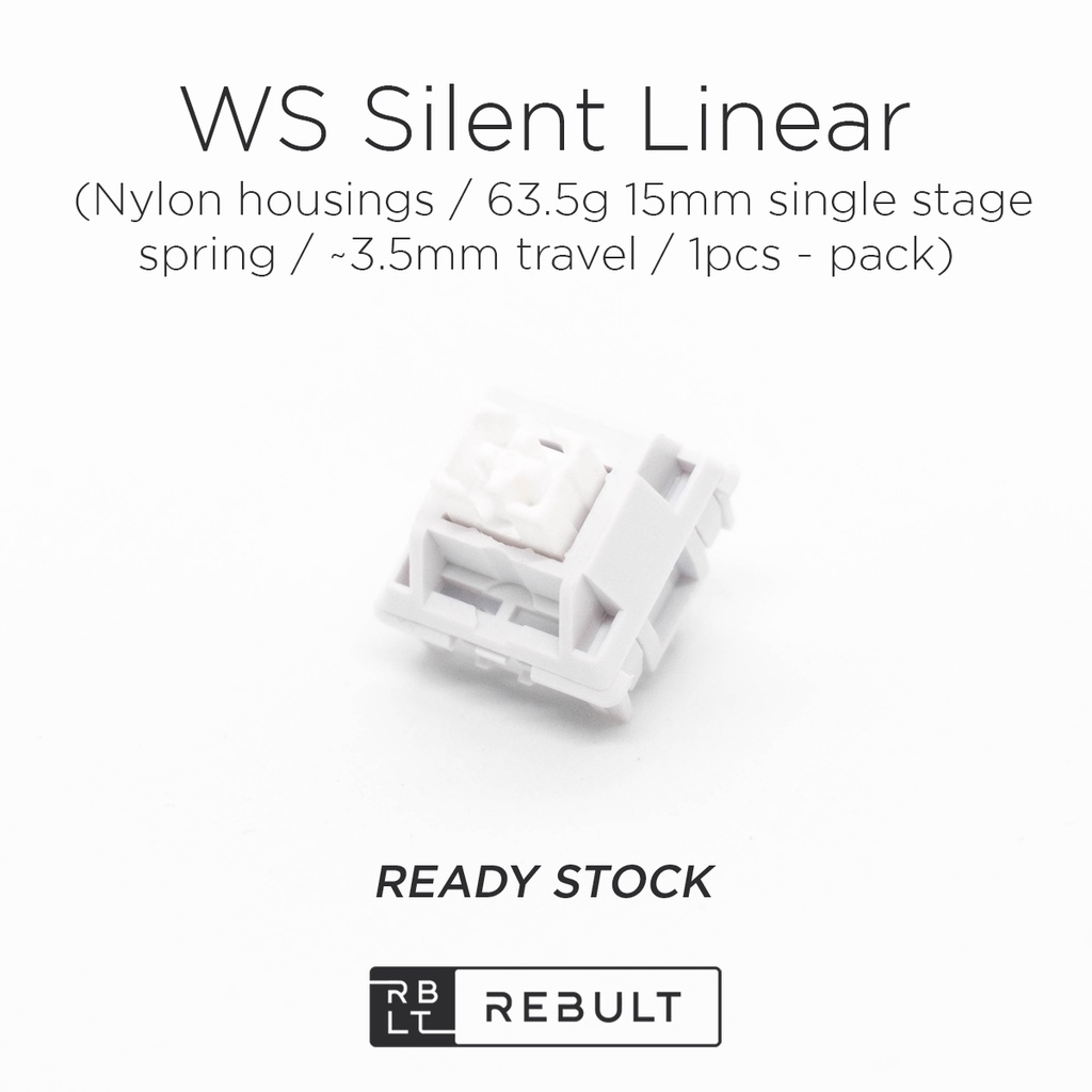 WS Silent Linear Mechanical Switch For Mechanical Keyboards bby Wuque