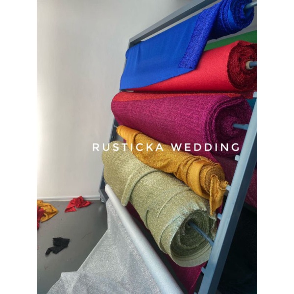Kain Glitter Bidang 60 inci Shining Cloth Stretchable Fabric Selfie ...