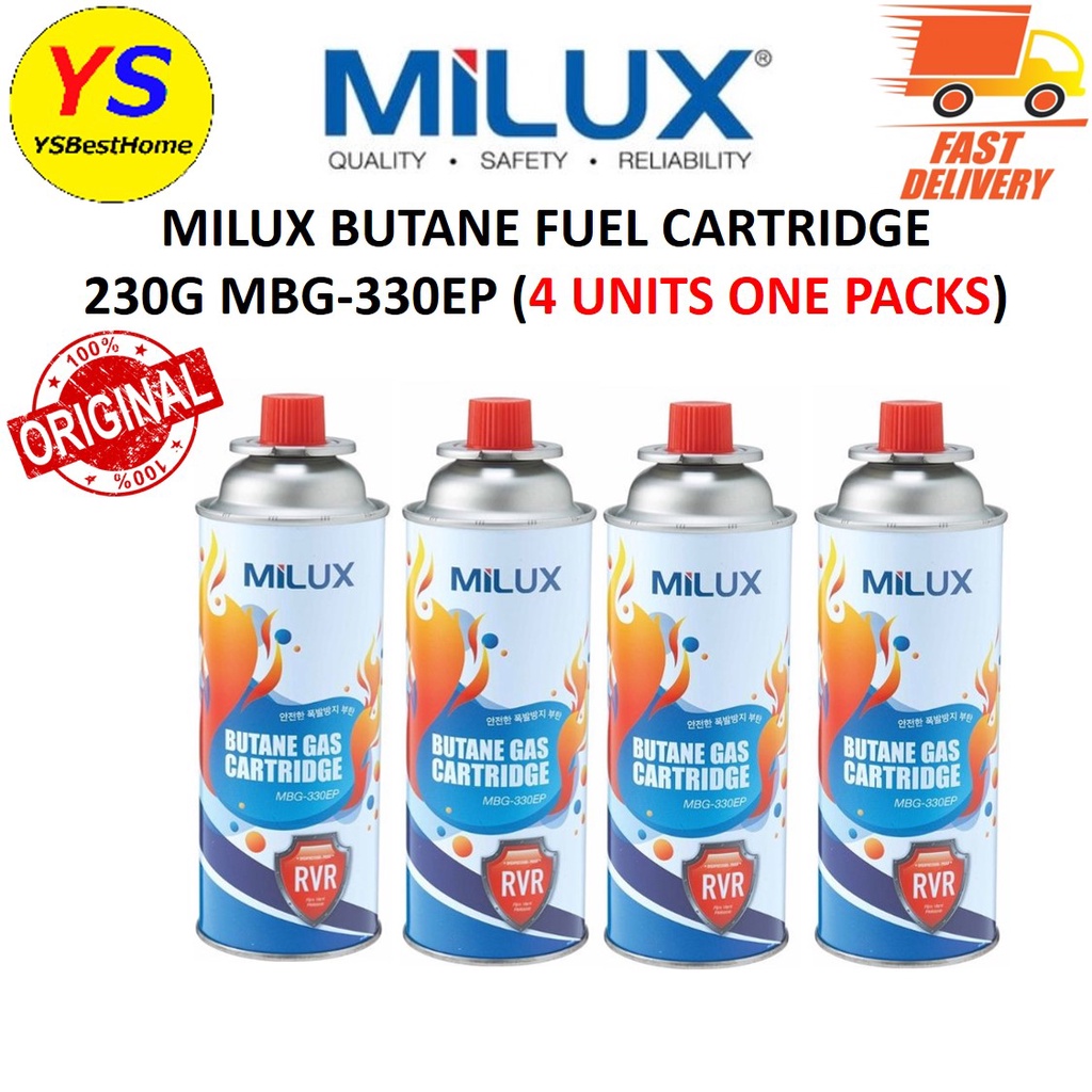 Milux Butane Gas Cartridge For Portable Gas Stoves (MBG330EP) (4