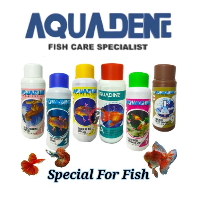 Aquadine Fish Care Specialist Ant-Chlorine/Ant-White Spot/General Aid ...
