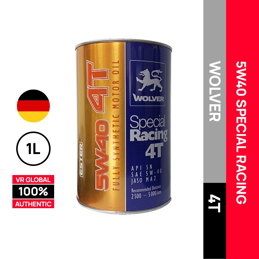 WOLVER SPECIAL RACING 4T 5W40 FULLY SYNTHETIC ESTER ENGINE OIL 1L