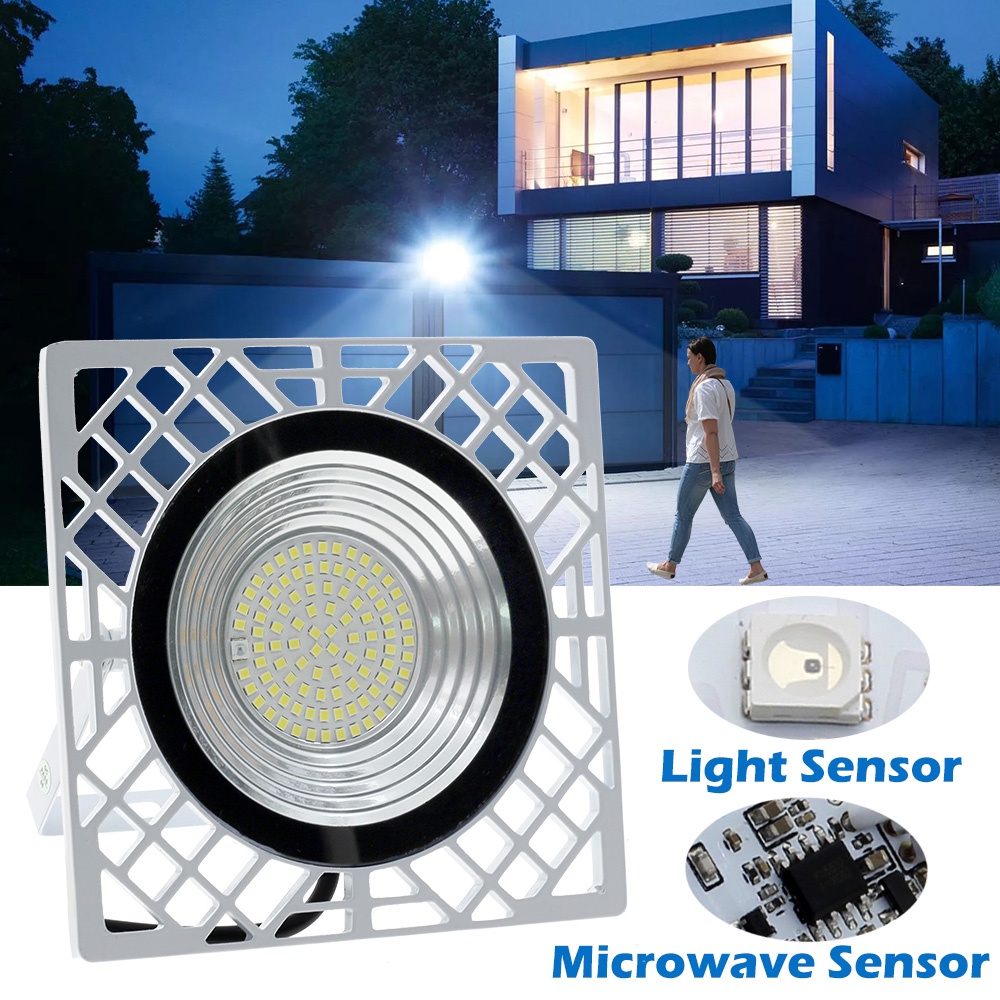 50W Flood Light PIR Motion Sensor Light LED Spotlight Outdoor IP66 ...