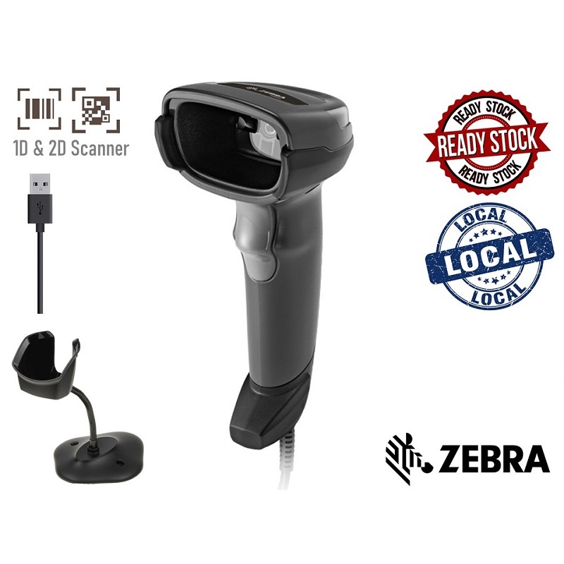 Zebra Symbol DS2208 1D 2D Barcode Imager QR Code Scanner Reader Local ...