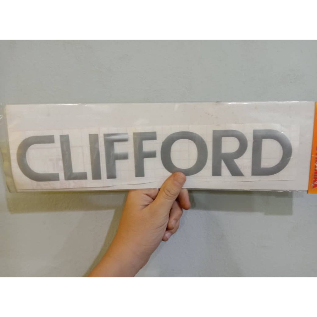 Clifford 12inchi Body Sticker Clifford Cermin Sticker Clifford Kereta