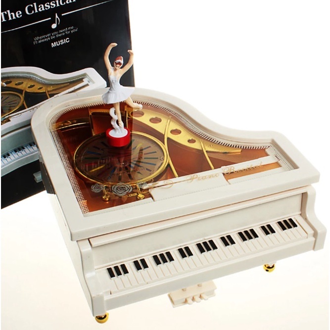 BALLERINA Musical Box Couple Music Box Piano Music Box Piano Musical ...
