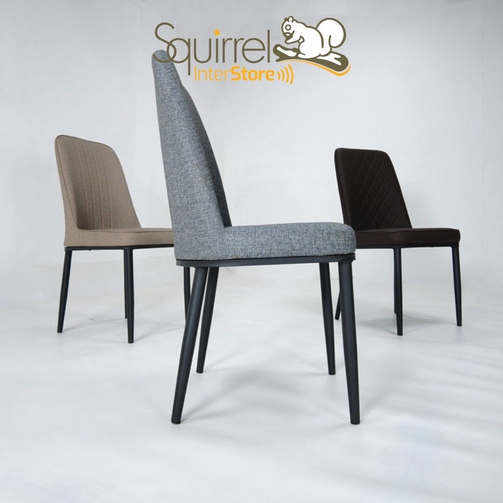 Squirrel Dining Chair with Iron Legs Shopee Malaysia