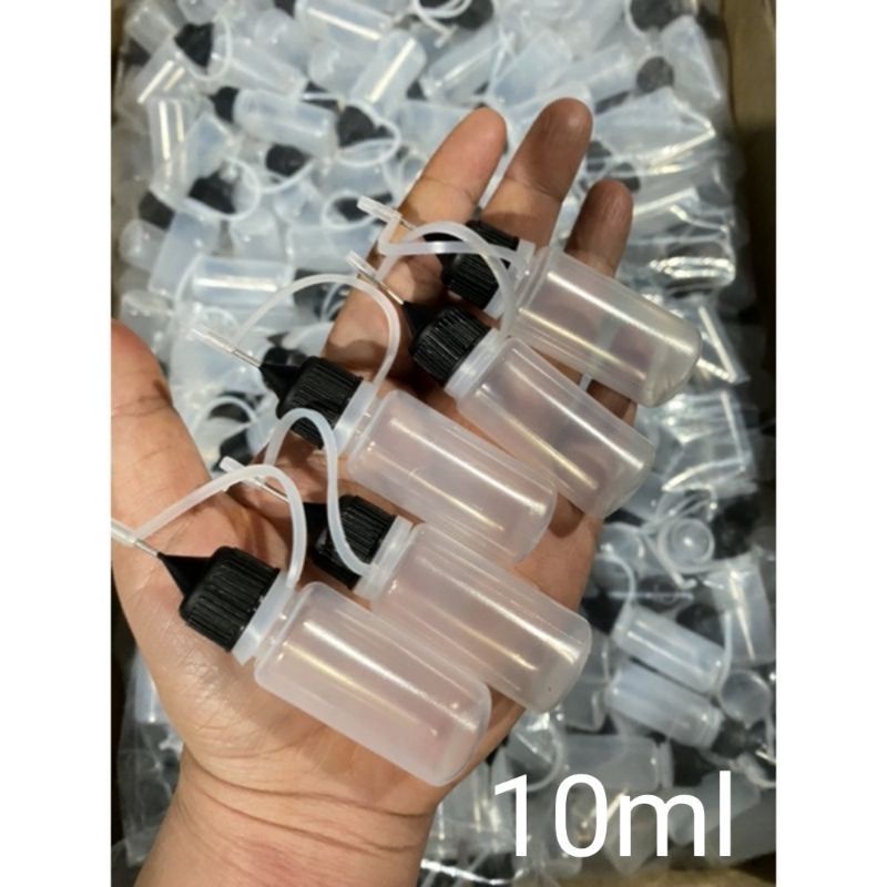 🔥Ready Stock!🔥1pcs Botol Inai kuku 10ml Needle Squeezable Soft Empty ...