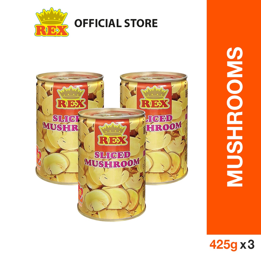 Rex Sliced Mushrooms (425g X 3) | Shopee Malaysia