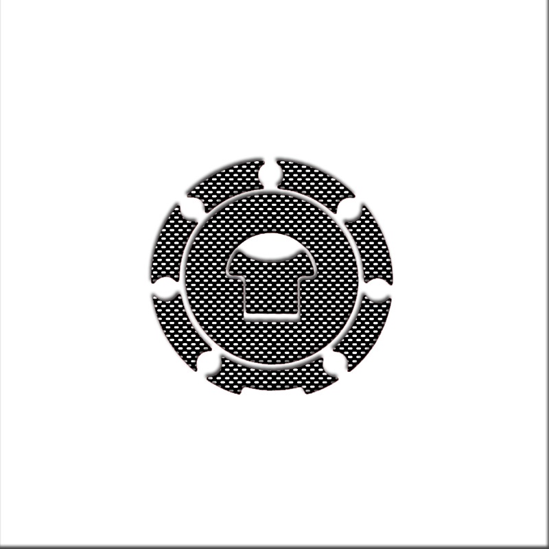 3D Carbon Fiber Tank Gas Cap Pad Filler Cover Sticker Decals for CFMOTO ...