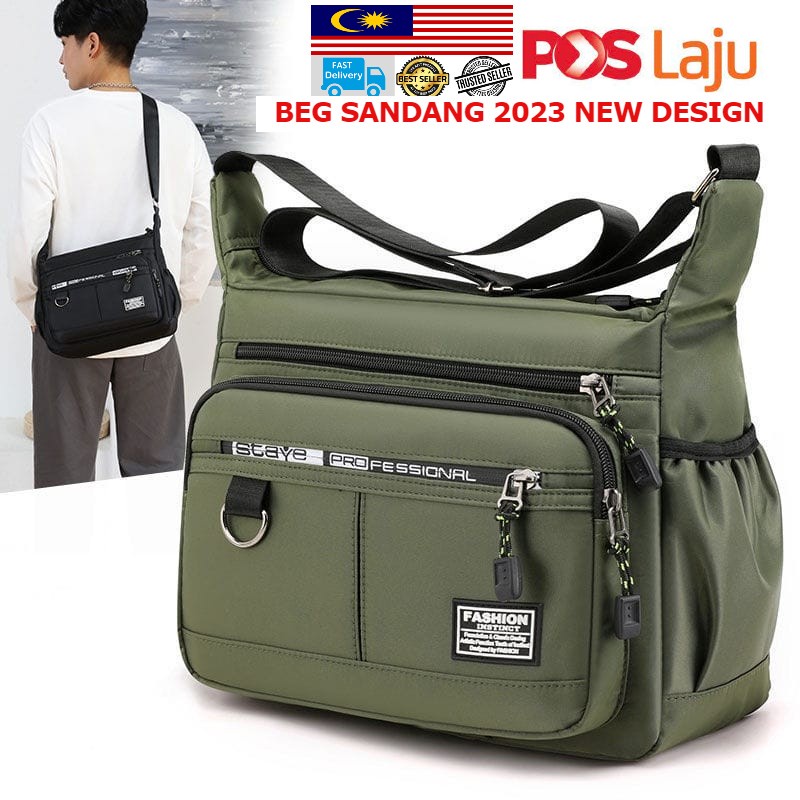 Upgrade New Sling Bag Nylon Waterproof & cloth for Men & Women Beg ...