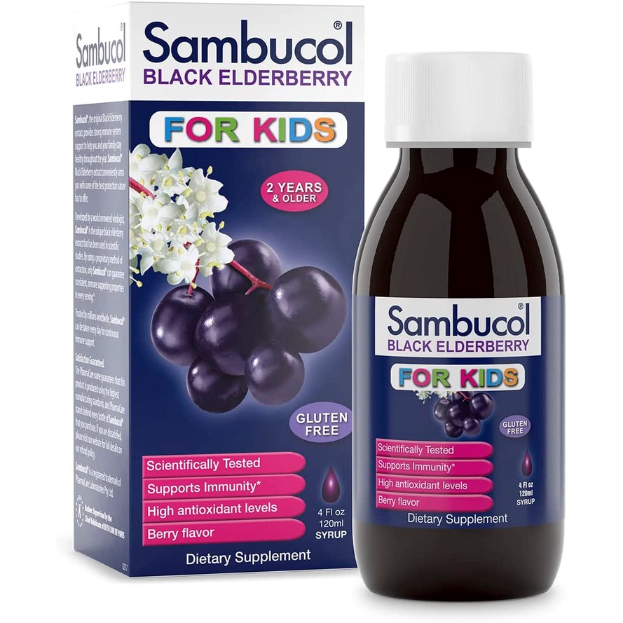 Sambucol Original Black Elderberry Extract Liquid Syrup Kids Syrup