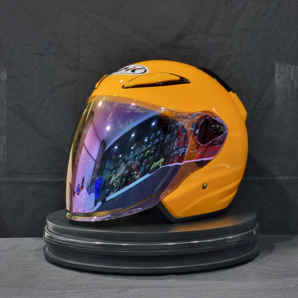 NHK Helmet R6 v2 Solid (Yellow Glossy) | Shopee Malaysia