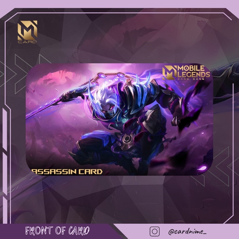 Assassin Mobile Legends Custom Card Id Ml Shopee Malaysia