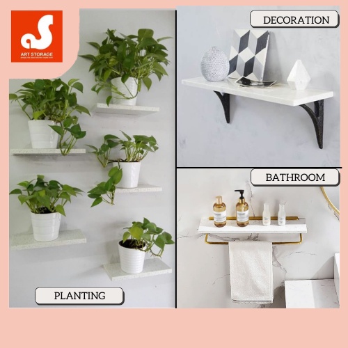 [Rectangle] Quartz stone Shampoo Holder Bathroom Shelf Toilet ...