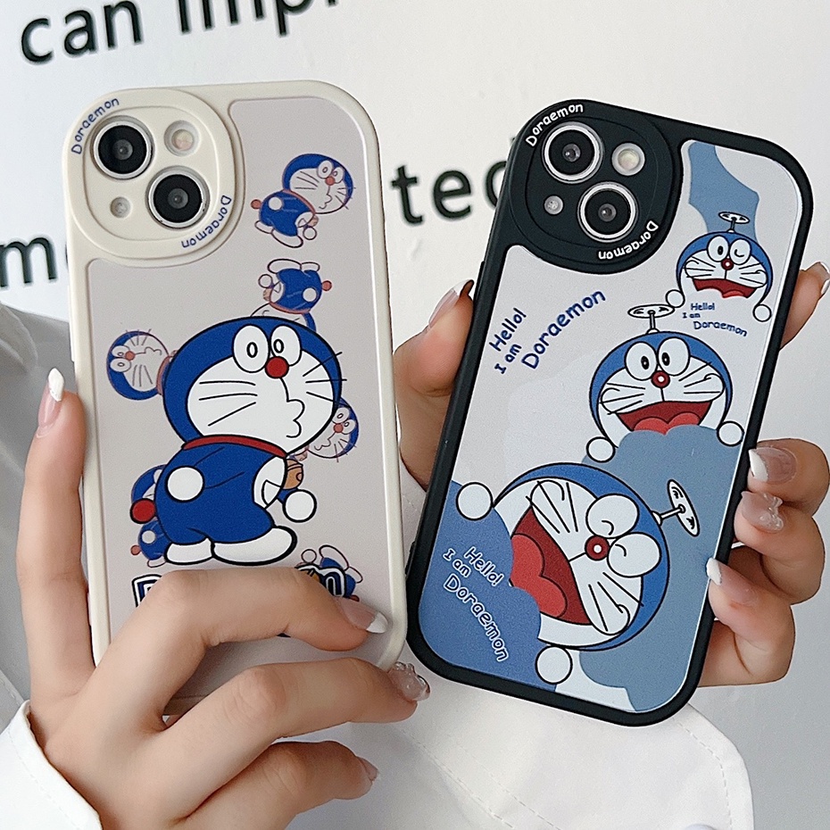 Doraemon Cute Casing Compatible for iPhone 11 14 13 12 Pro Max 7 8 Plus ...