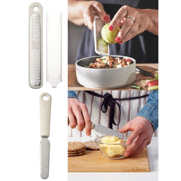 IKEA UPPFYLLD Handheld grater, Spreader ,offwhite Shopee Malaysia