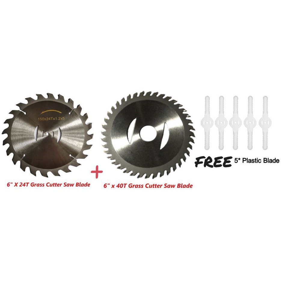 Cordless Grass Trimmer 6 Inch Circular Saw Blade (X2) FREE Steel Blade ...
