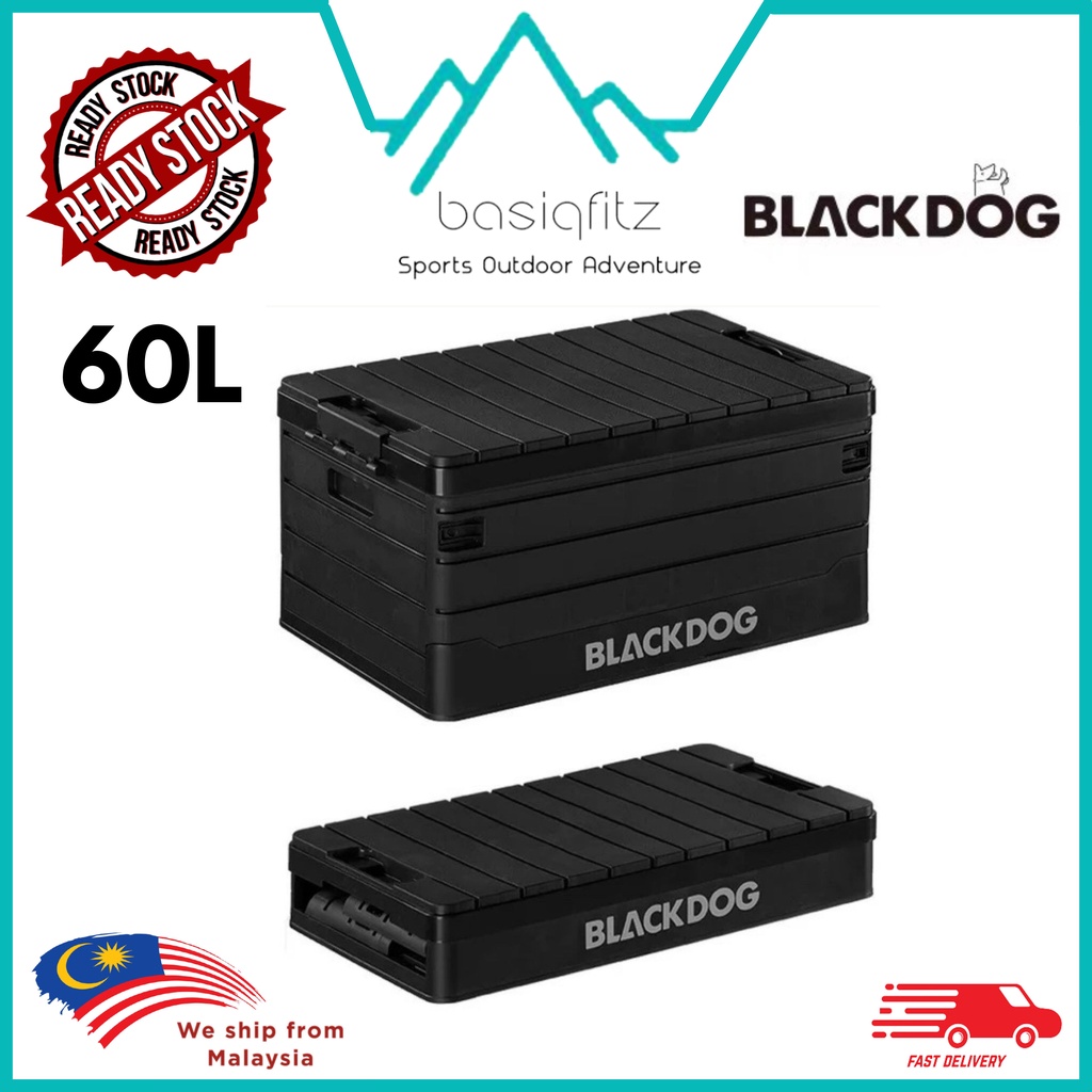 60L Blackdog Camping Foldable Storage Box Black dog Table Outdoor ...