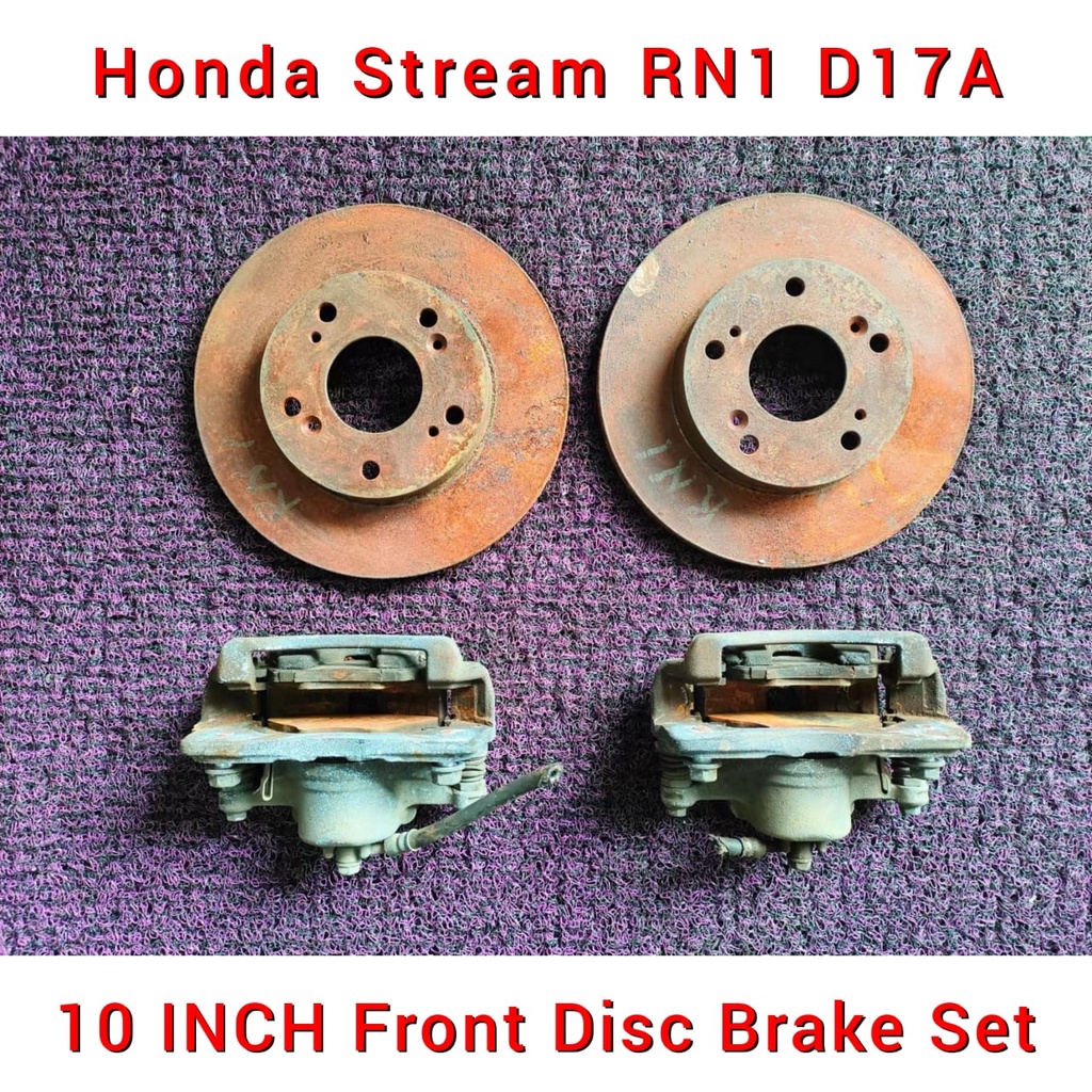 Honda Stream RN1 Front Disc Brake With Caliper Set ( 10 Inch ) / Rotor ...